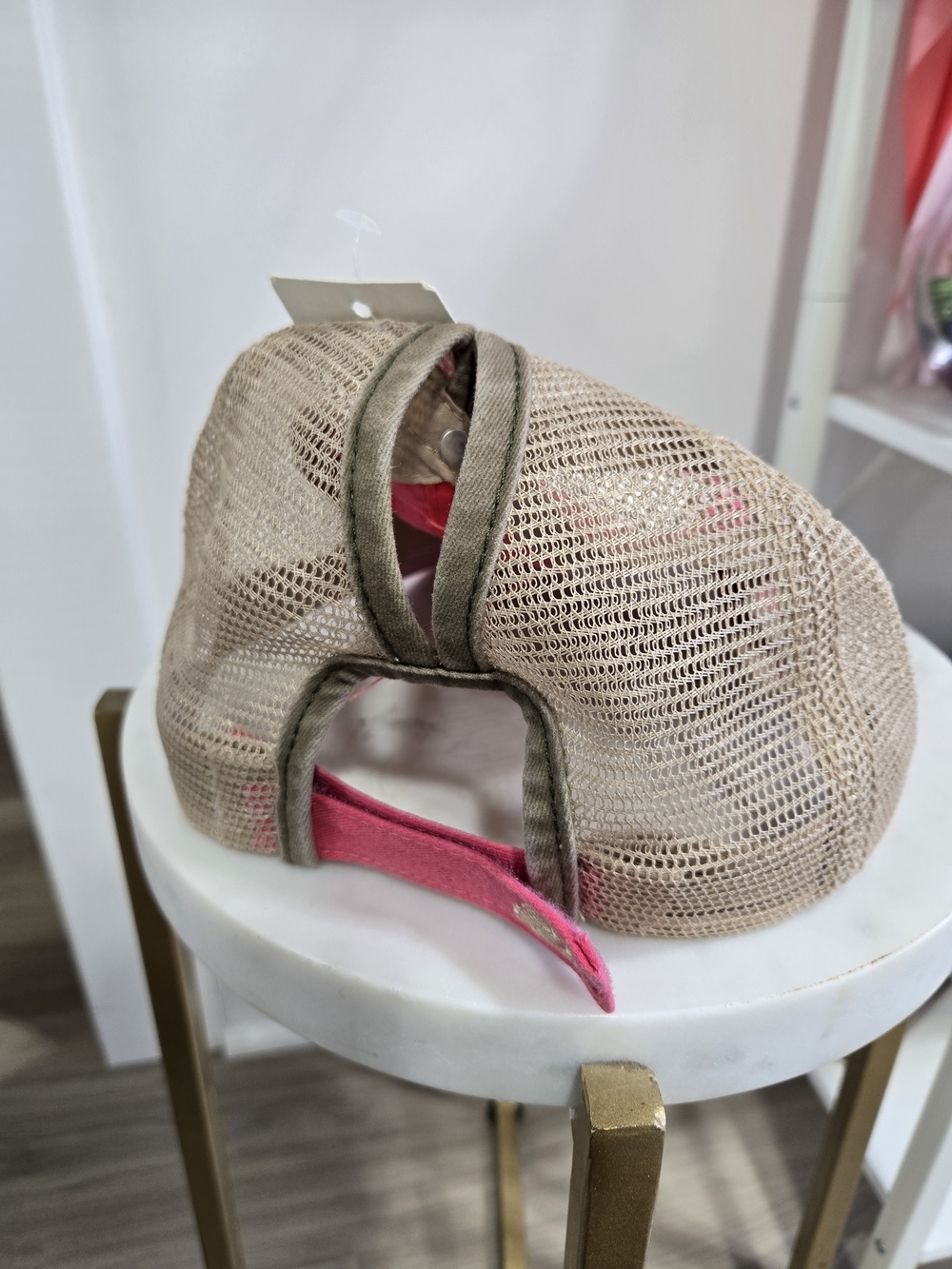 Pink 'Amazing Grace' Distressed Trucker Hat - Picture 4 of 4